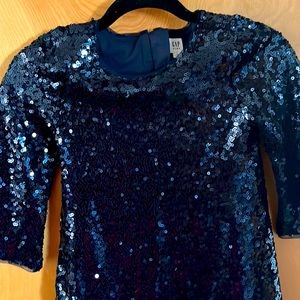 Gap navy blue sequin dress